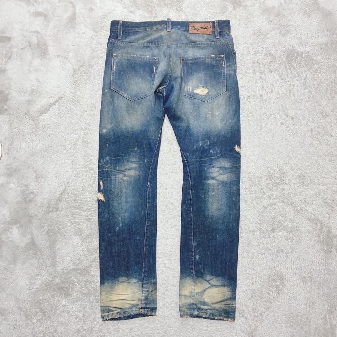 DISQUARED2 size46 71LA338 クラッシュド加工／イタリア製