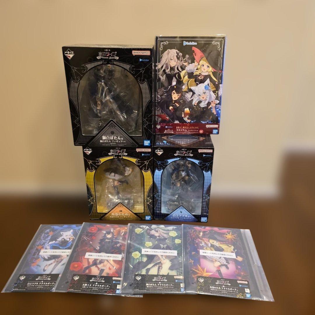 一番くじ　ホロライブ　白上フブキ　獅白ぼたん　角巻わため　フィギュア　ラストワン 一番くじ ホロライブ ～Villain Style～」が発売決定！白上フブキ