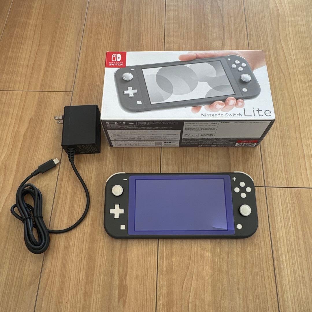 Nintendo Switch Lite グレー 本体 ACアダプター付き - メルカリ