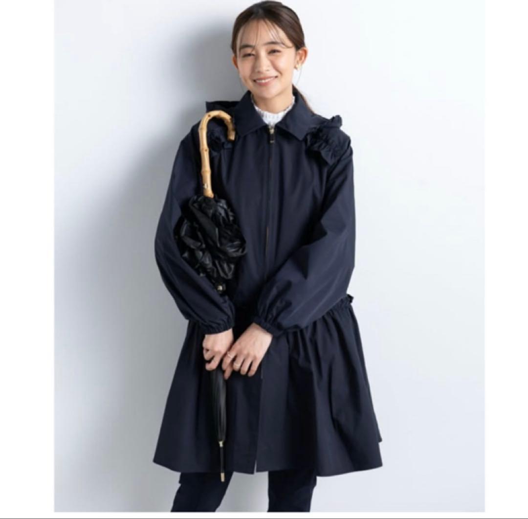 ギャザーフリルドレスコート アメノチハレ ネイビー - メルカリ