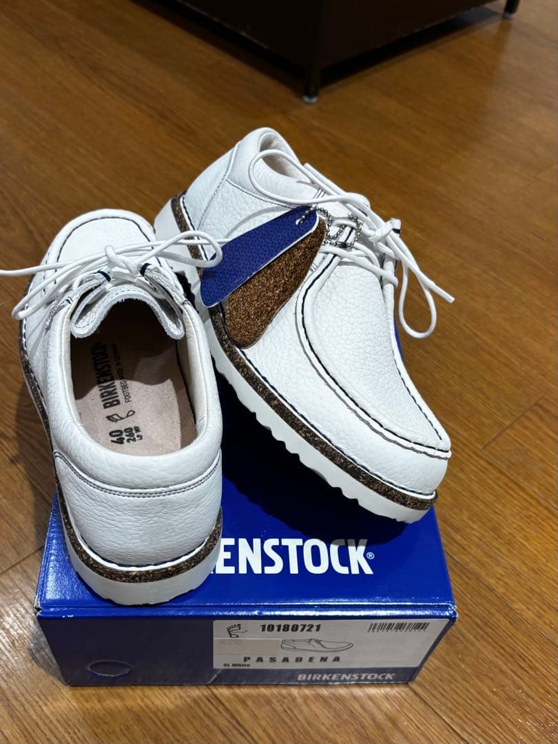 ビルケンシュトック パサデナ ホワイト 40 革靴 ギルフォード
