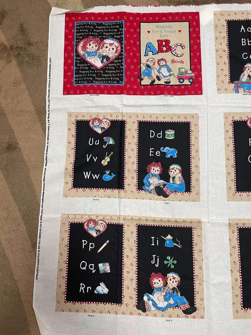 ラガディ・アンとアンディ、アンティーク布 - メルカリ