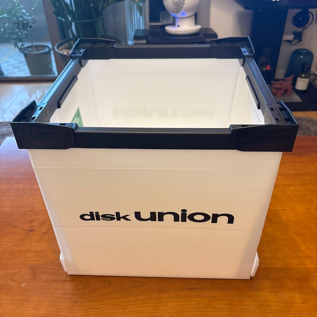 ディスクユニオン 折りたたみレコードコンテナ2 個セット DUレコードコンテナ(LP) WHITE/プラスチックダンボール｜CD・レコード