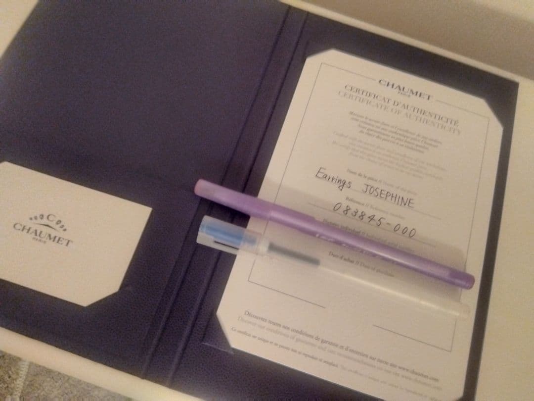 ショーメ】ジョゼフィーヌ ピアス ロンドデグレット 証明書有 - メルカリ