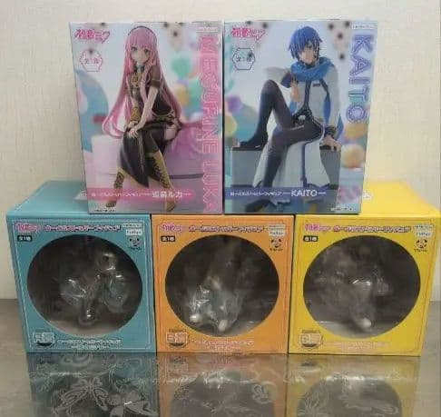 初音ミク ぬーどるストッパー セット 鏡音レン リン 巡音ルカ KAITO 初音ミク、鏡音リン、レンのぬーどるストッパーフィギュアやアクスタ