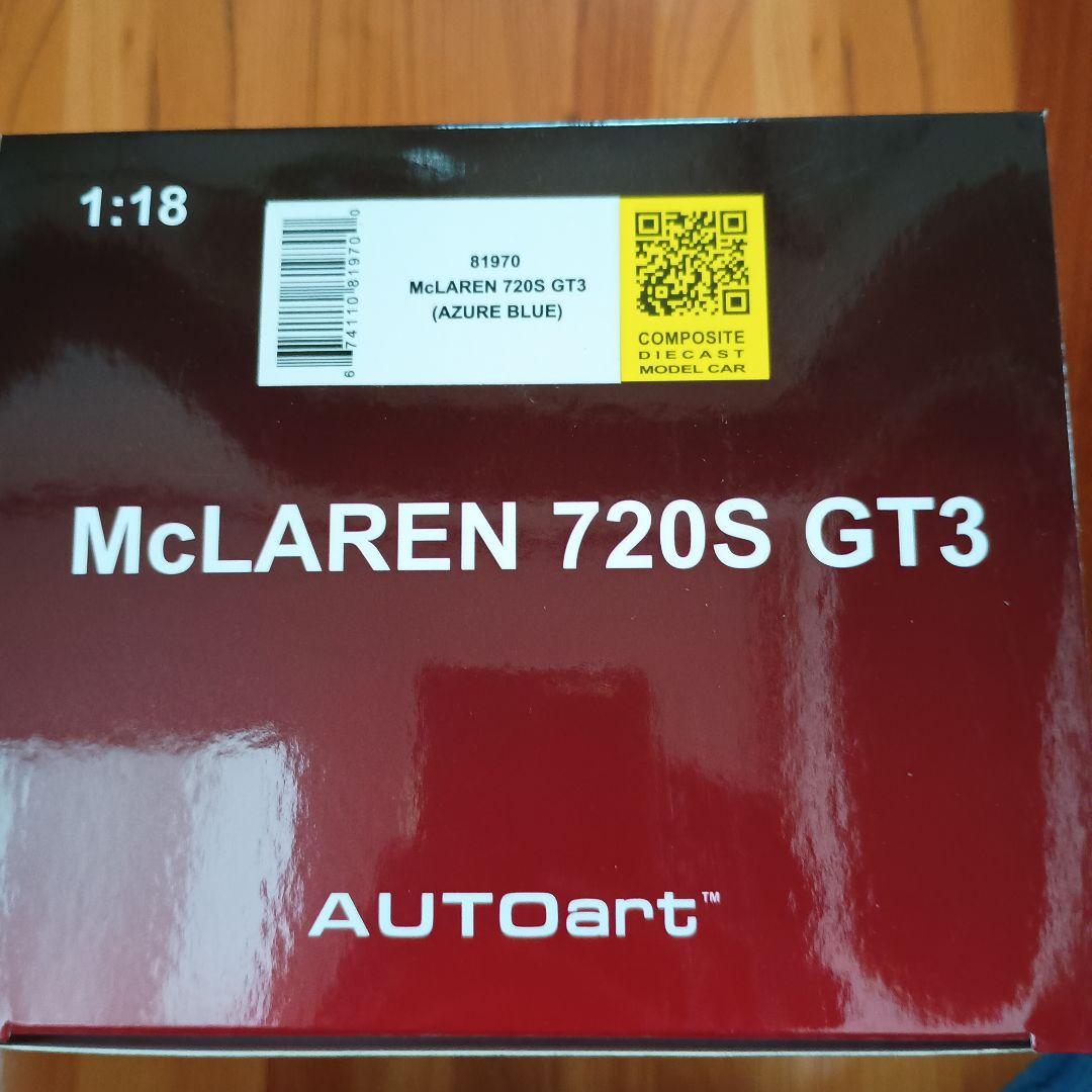 オートアート1/18 マクラーレン720S GT3アズールブルー McLaren 720S GT3 (Azure Blue) | AUTOart