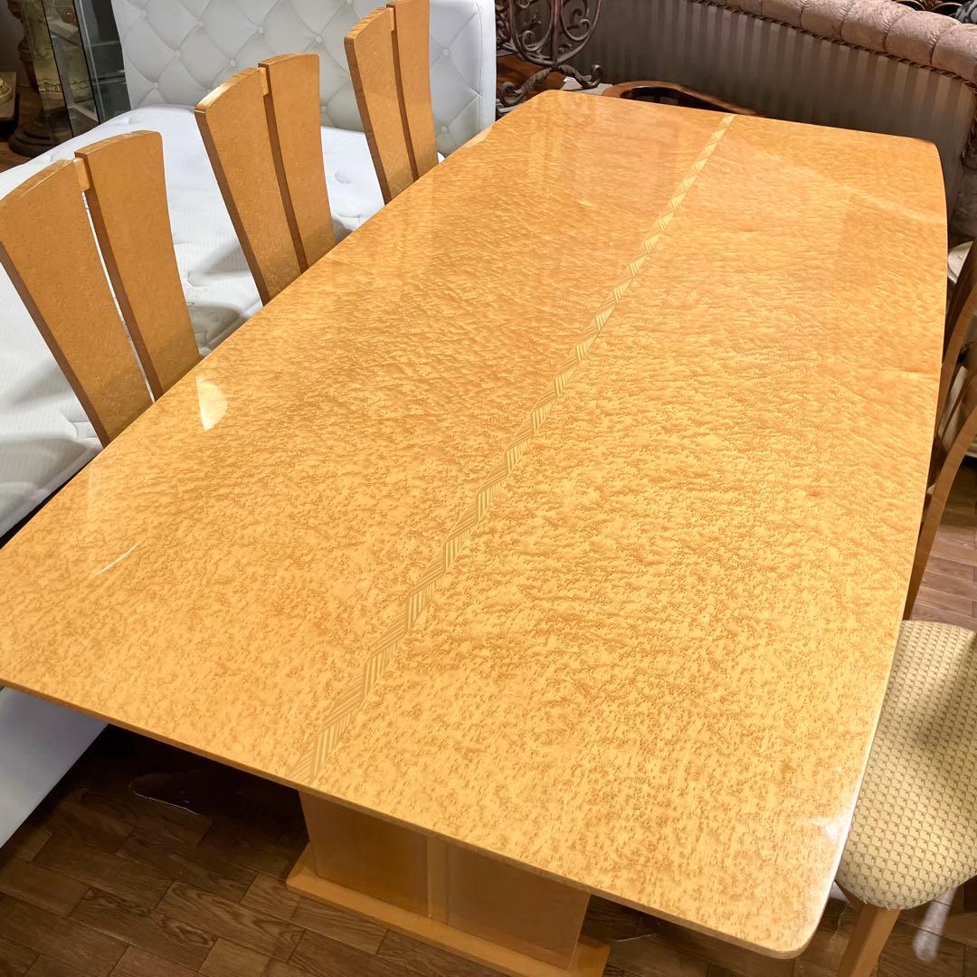 府中家具 松創 ダイニング7点SET バーズアイメープル - メルカリ