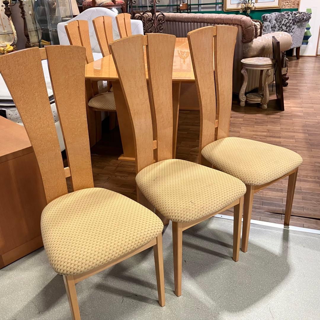 府中家具 松創 ダイニング7点SET バーズアイメープル - メルカリ