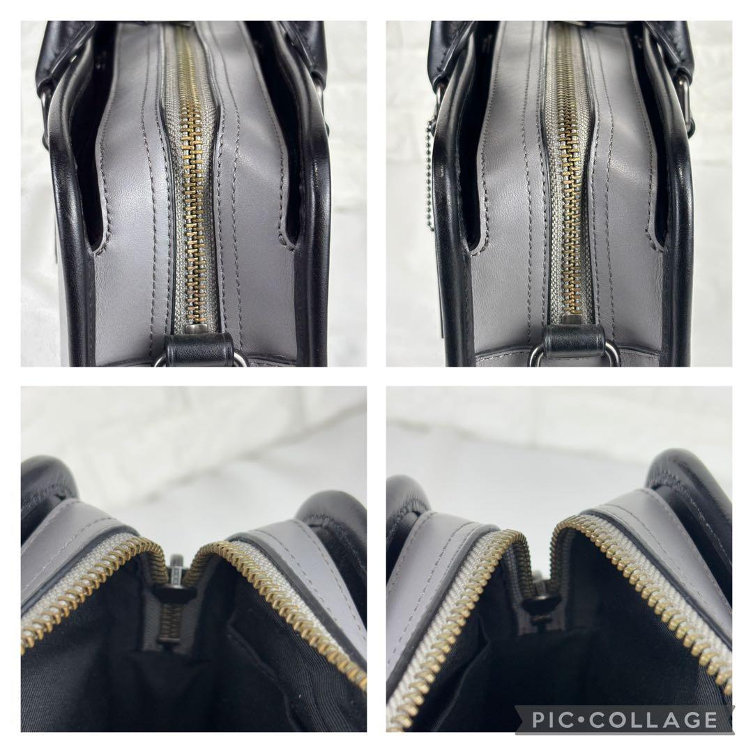 ✨極美品✨ COACH 2way ビジネスバッグ F35430 グレー/ブラック - メルカリ