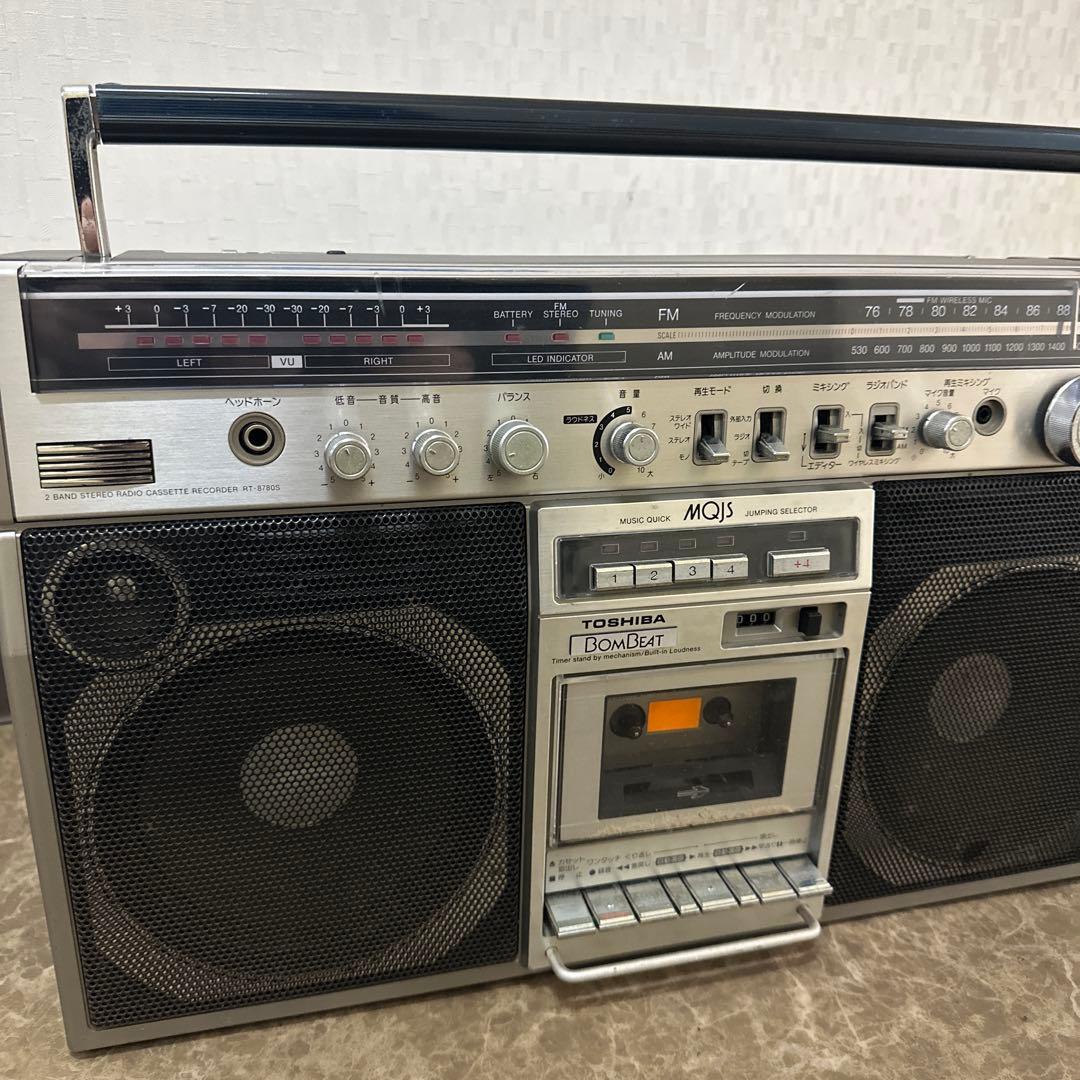 東芝ラジカセ TOSHIBA BomBeat MQJS RT-8780S - メルカリ