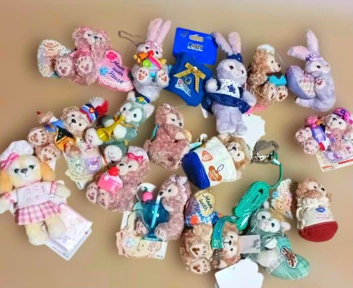 ダッフィー　シェリーメイ　ジェラトーニ　クッキー・アン　キーホルダーぬいぐるみ ダッフィー、新年1発目はジェラトーニ＆シェリーメイ！初登場の