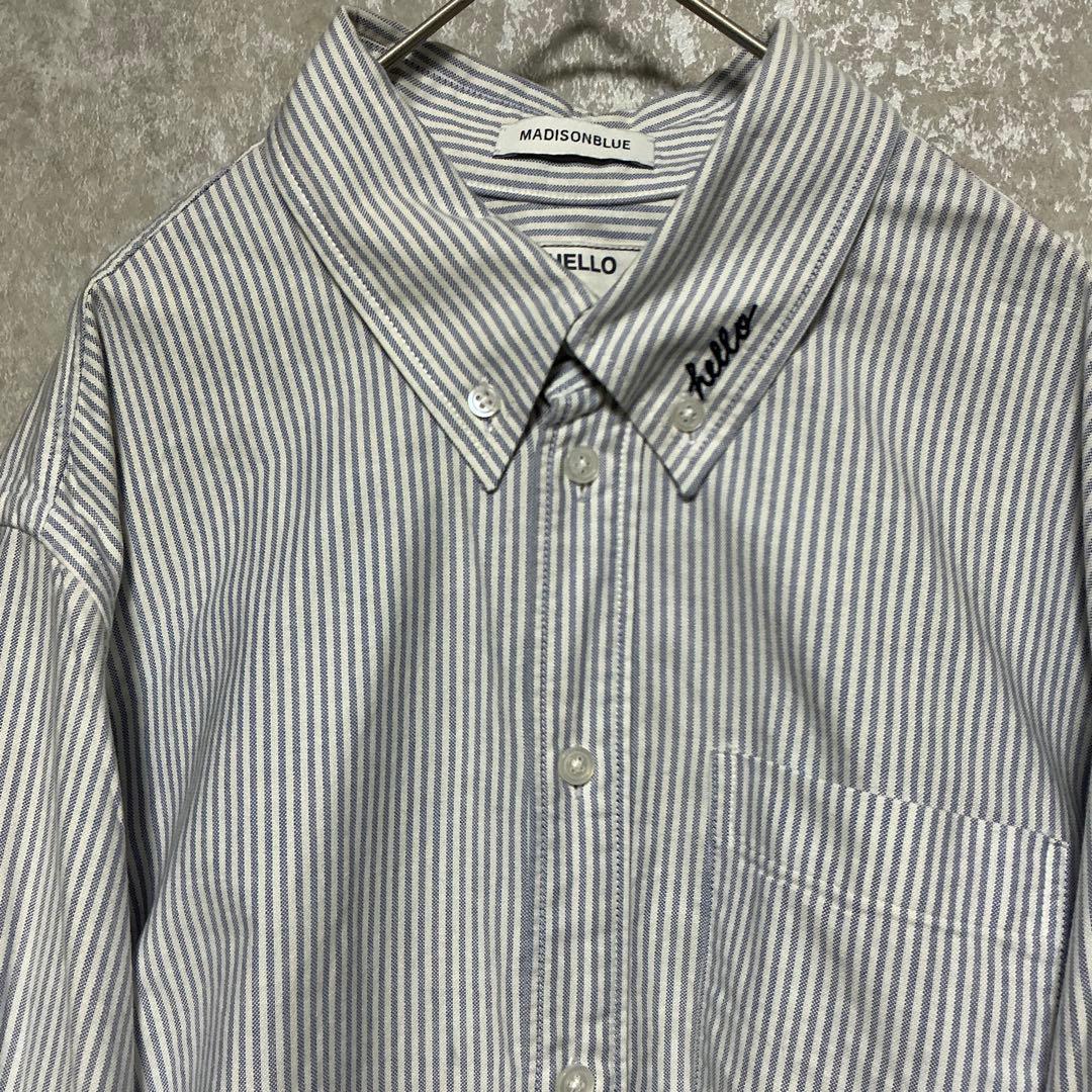 MADISONBLUE SWING TWISTED SH OX STRIPE - トップス割引
