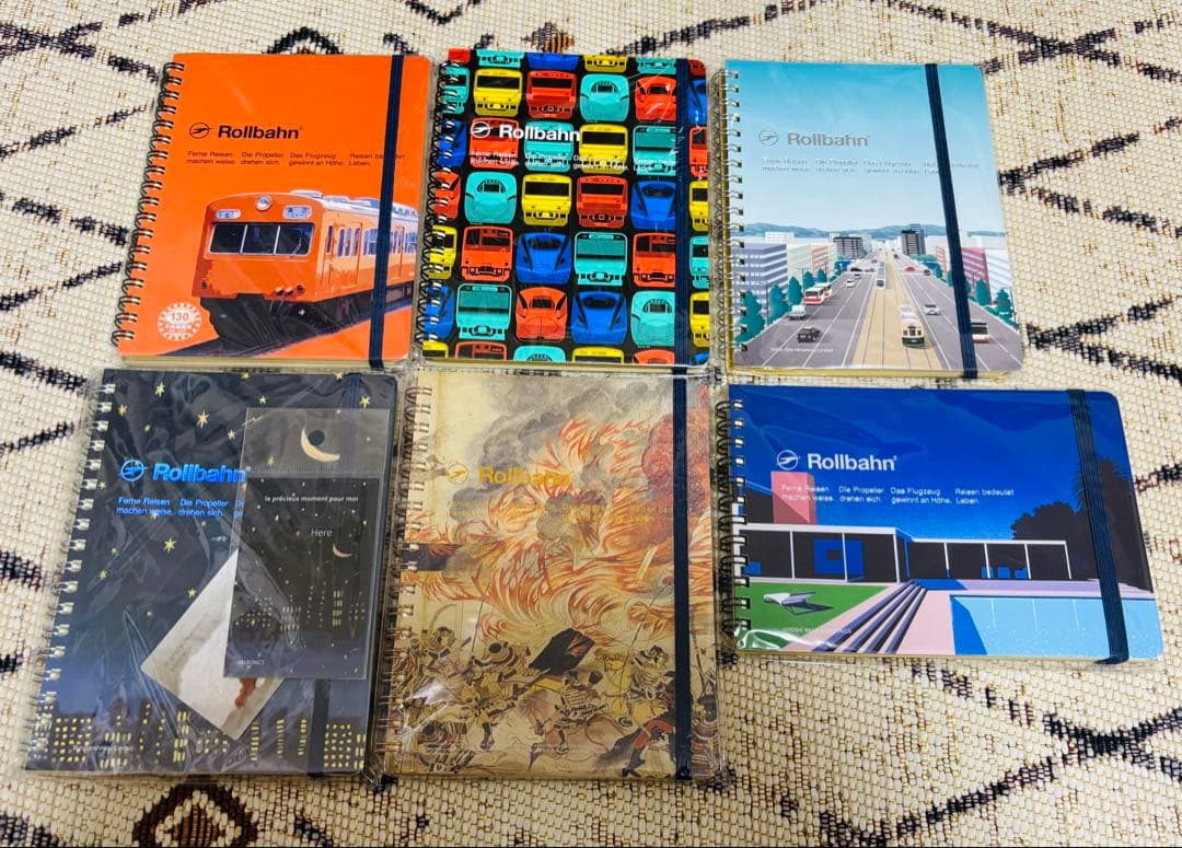 【ロルバーン】Rollbahn ノートセット 6冊 楽天市場】ロルバーン ポケット付メモMサイズ 方眼罫/ミシン目入