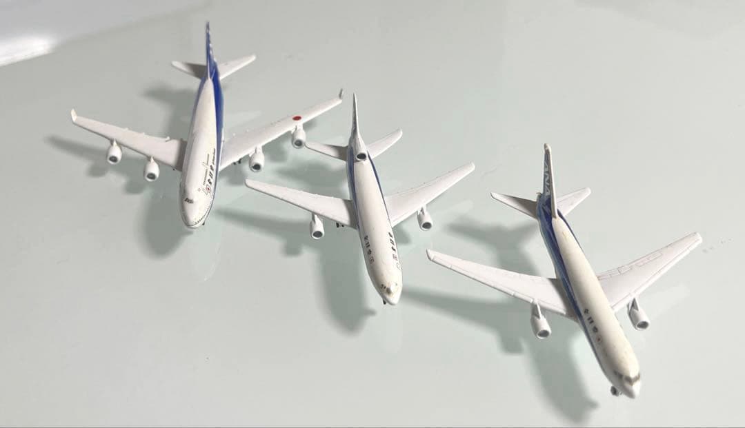 ANA ドイツ製金属BOEING 2機種+ロッキードL-1011ミニチュアモデル