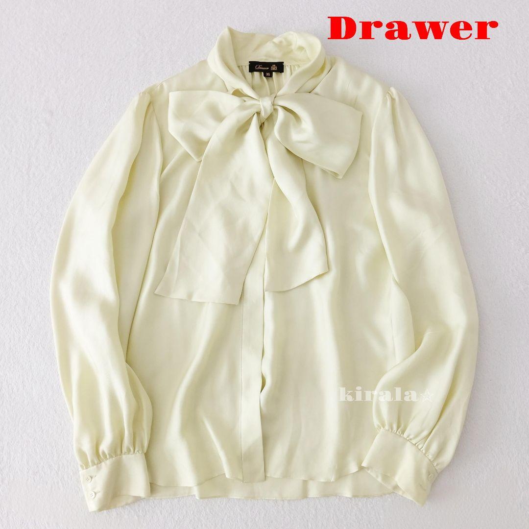 drawer ドゥロワー シルク リボン ボウタイ ブラウス - メルカリ