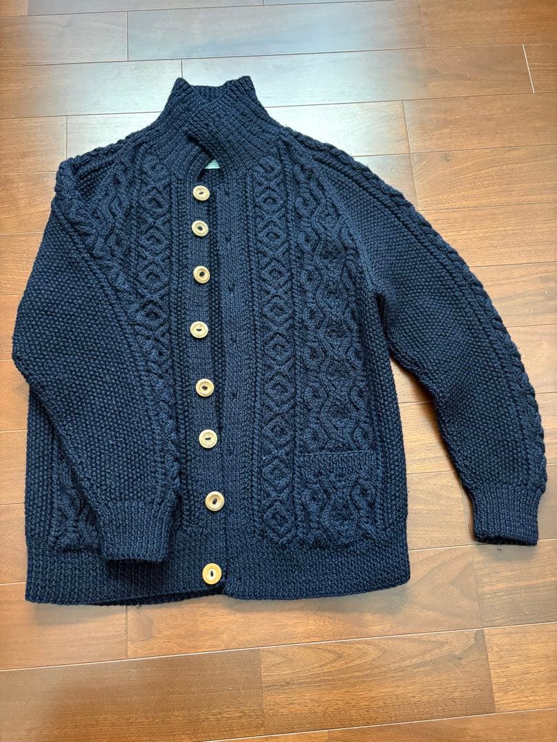 インバーアランニット INVERALLAN（インバーアラン） 1A ハンドニット ウール クルーネック