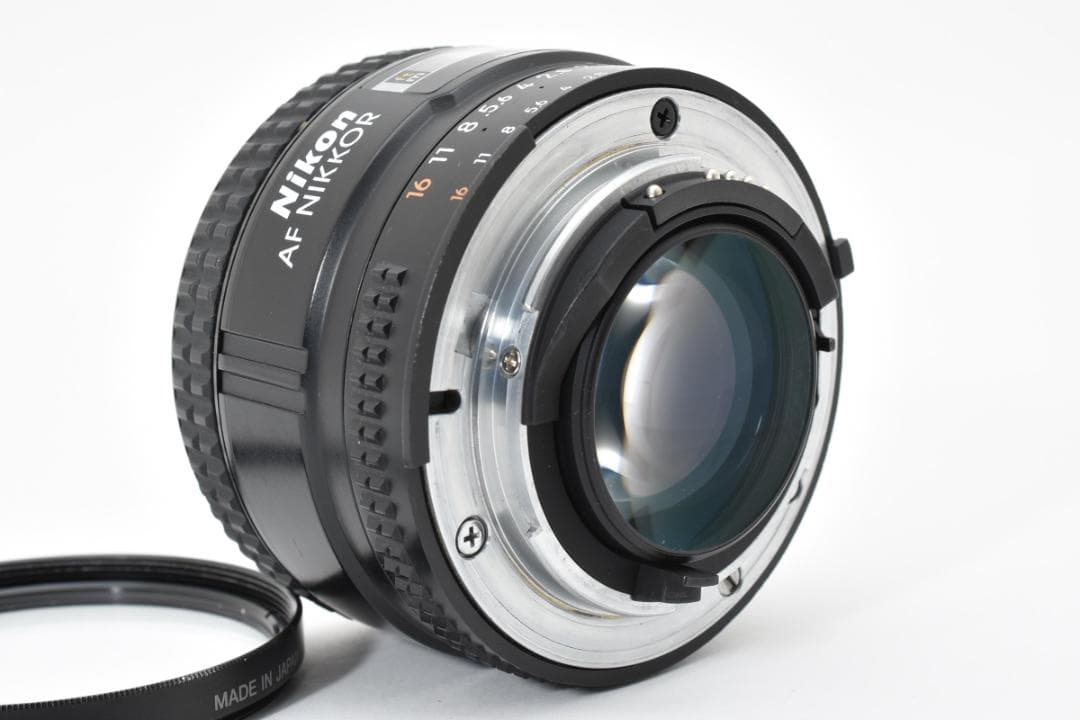 動確済 美品 ニコン AF NIKKOR 50 1.4D + HS-3 #690