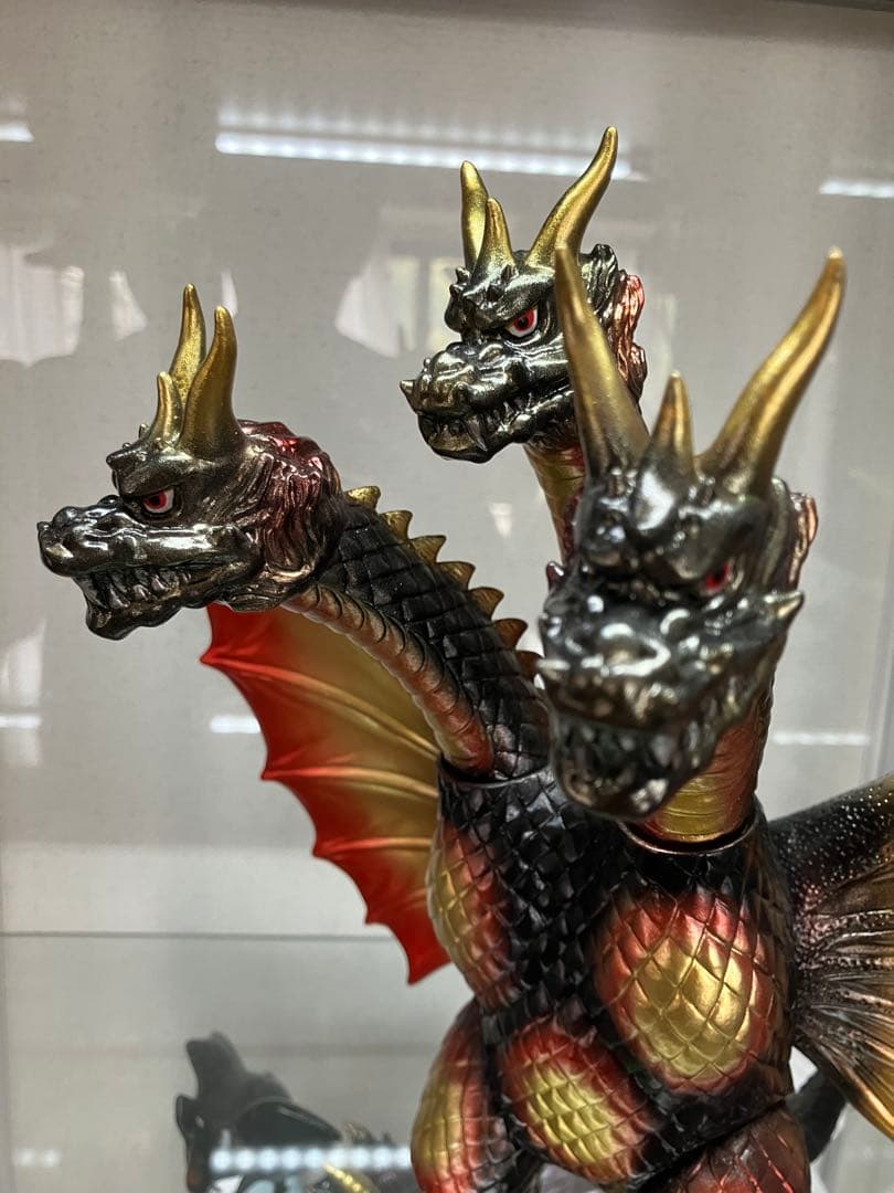 カスタムペイント キングギドラ ソフビ バーニングギドラ ノーブランド