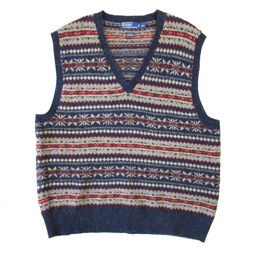 RalphLauren フェアアイル柄 アルパカ ウールベスト POLO RALPH LAUREN（ポロ ラルフ ローレン）の「フェア アイル ウール