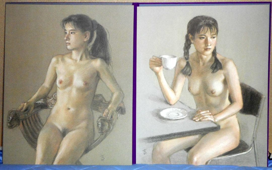 【値下】高塚省吾 素描集『女たち』（芸術新聞社）外箱付き 極美品