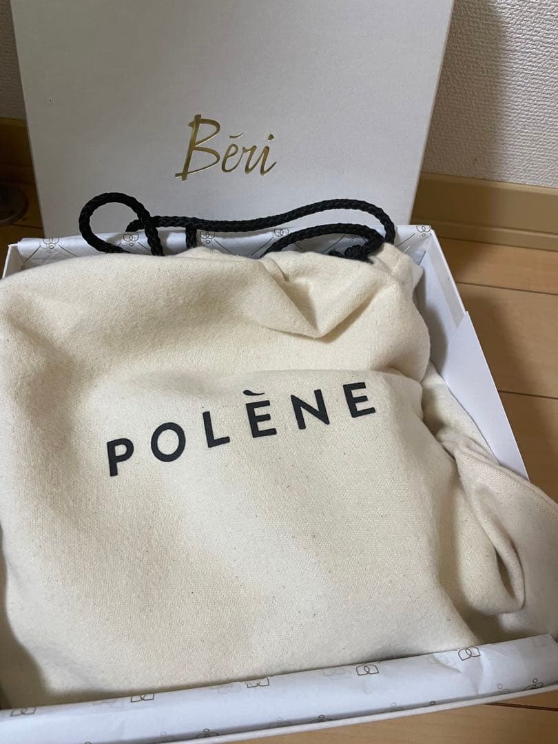 美品 POLÈNE ポレーヌ Beri ブークレ エクリュ ショルダーバ