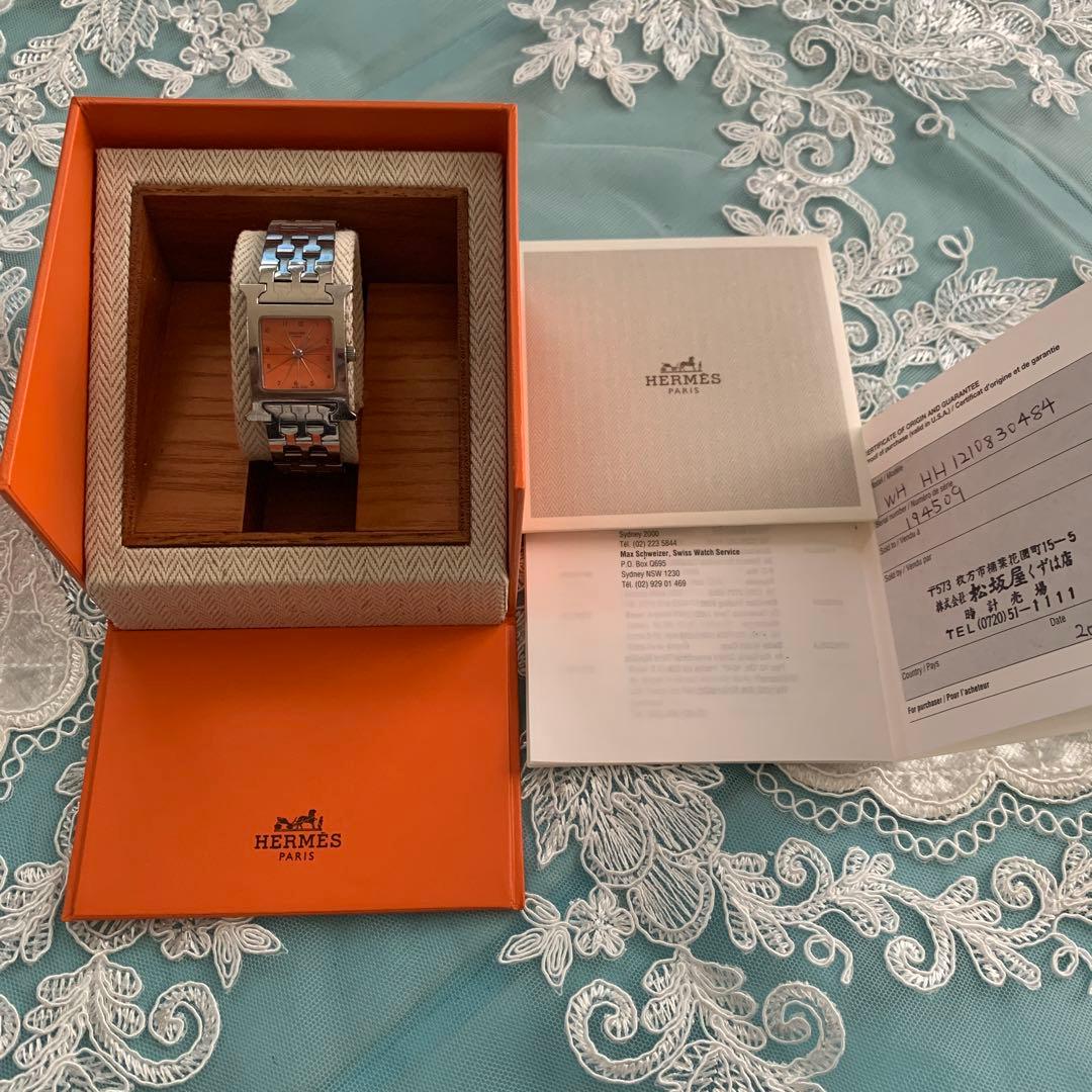 最終お値下げ☆HERMES オレンジ文字盤 クォーツ時計 楽天市場】エルメス HERMES 腕時計 クリッパークロノグラフ CL2.316