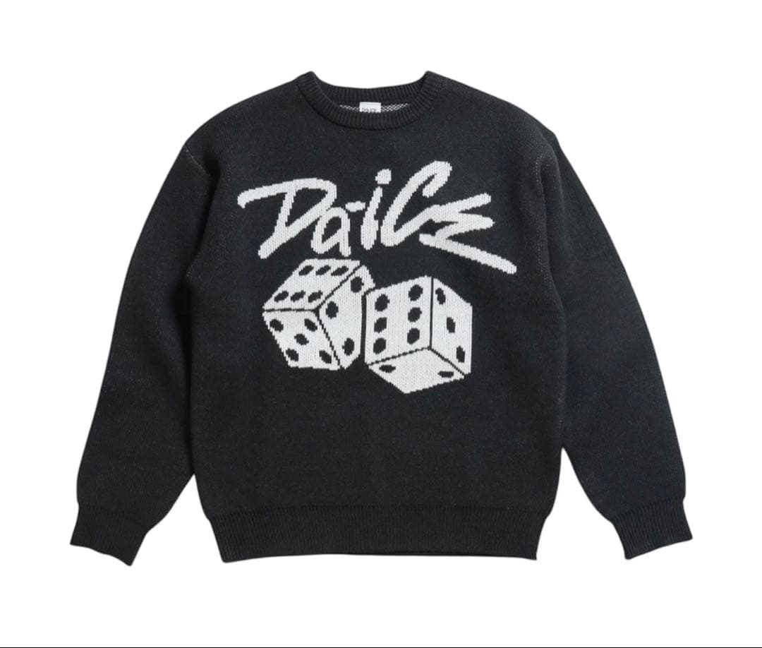 Da-iCE Jacquard Crew Knit(black) Mサイズ Da-iCE Jacquard Crew Knit(black)