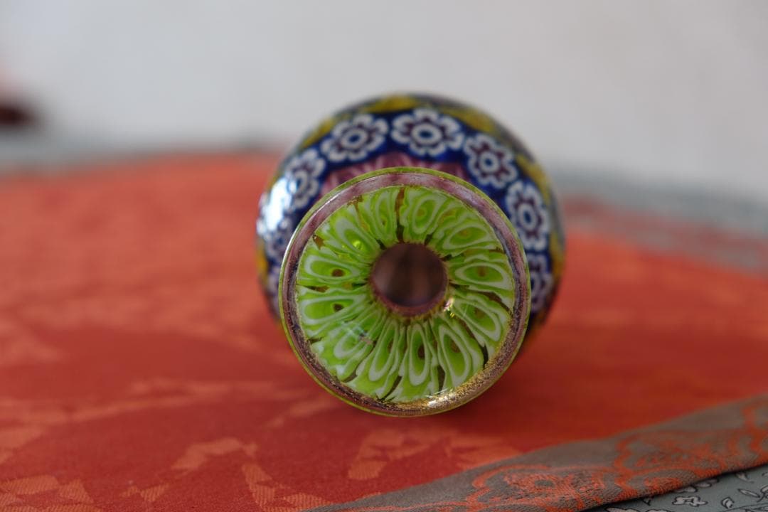 イタリア 民藝 ミルフィオリ 花瓶 検)ワイングラス プレート 皿 舩木倭