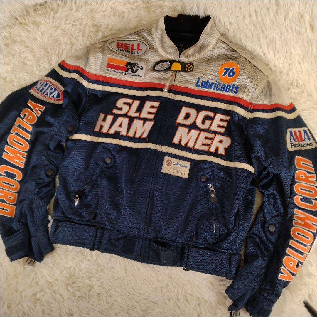 YELLOW CORN ライダースジャケット メッシュ スレッジハマー L - メルカリ