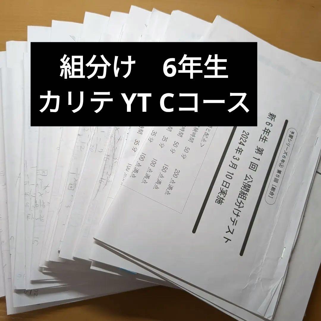四谷大塚 6年生 組分けテスト YT 早稲田アカデミー Cコース - メルカリ