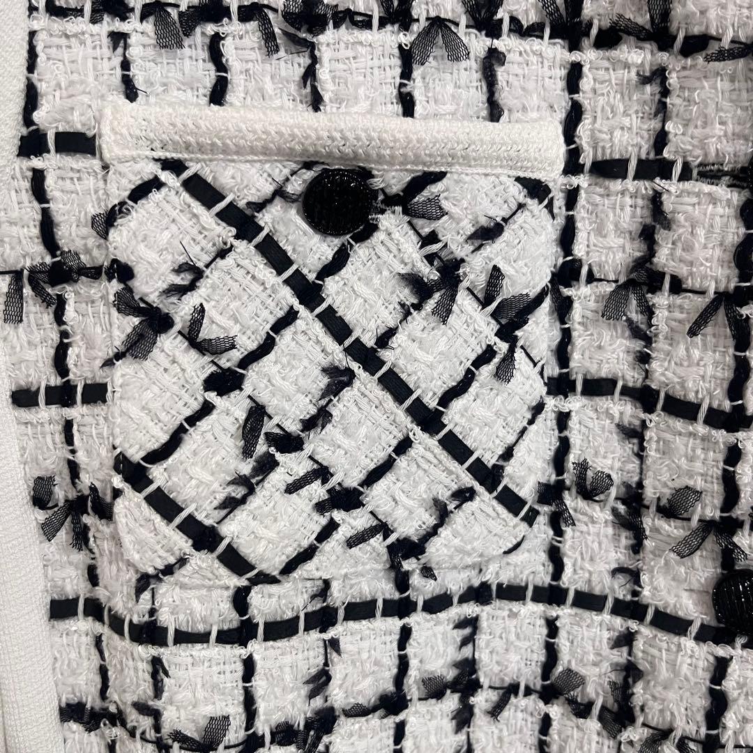 新品☆ANAYI チュールツイードニットコンビ カーディガン/セオリー、23