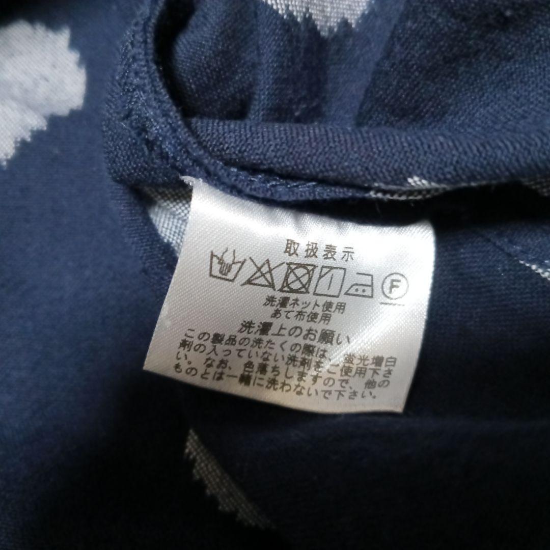 綾小路E】日本製 綿100% シャツ 藍染め 水玉模様 京都 圓 絣 - メルカリ