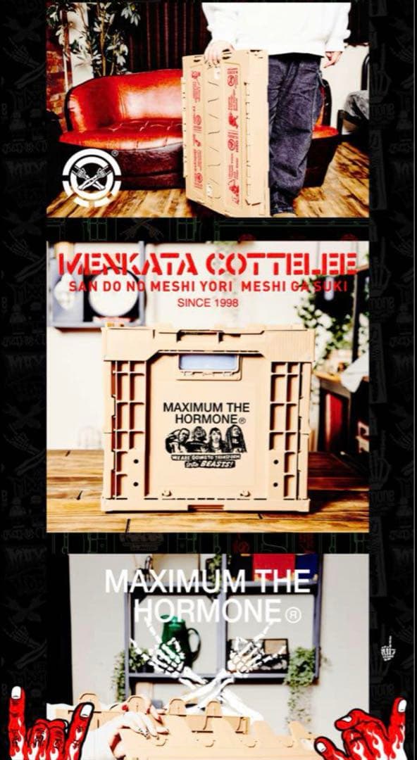 マキシマムザホルモン 折りたたみコンテナBOX 新品 - メルカリ