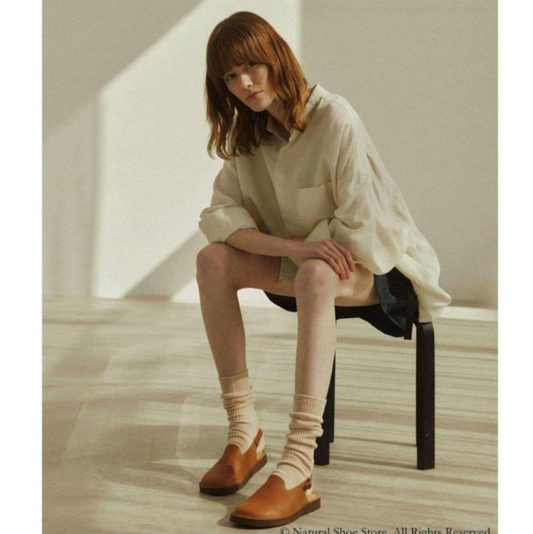 Organic Handloom サボ クロッグ レザーサンダル 23.0cm