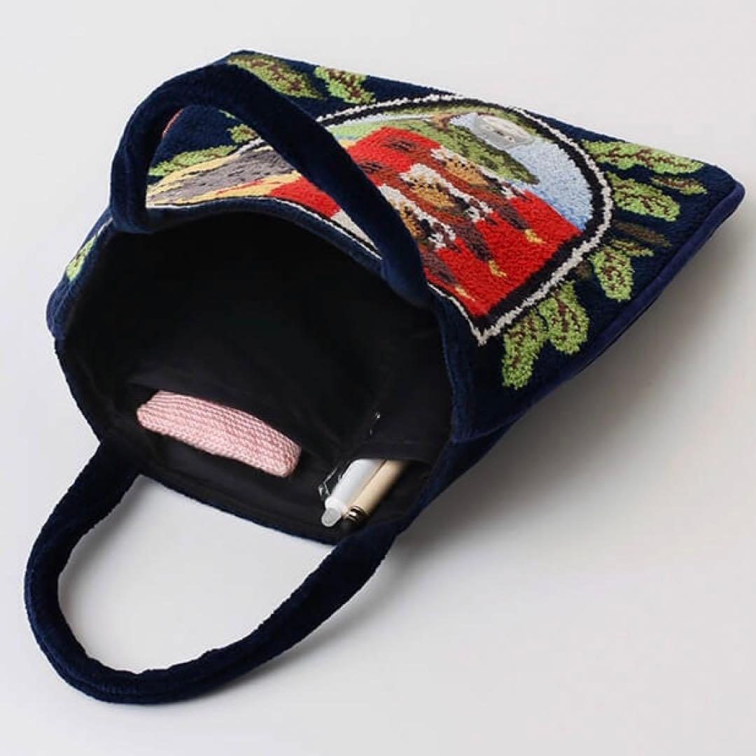 三鷹の森ジブリ美術館 オリジナル 紋章 シェニール織バッグ