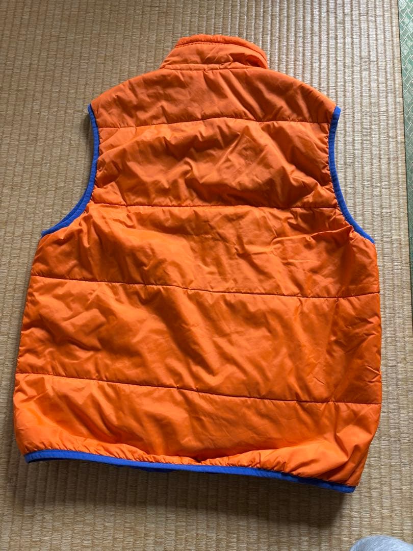 afb リバーシブル ベスト 青 オレンジ - メルカリ