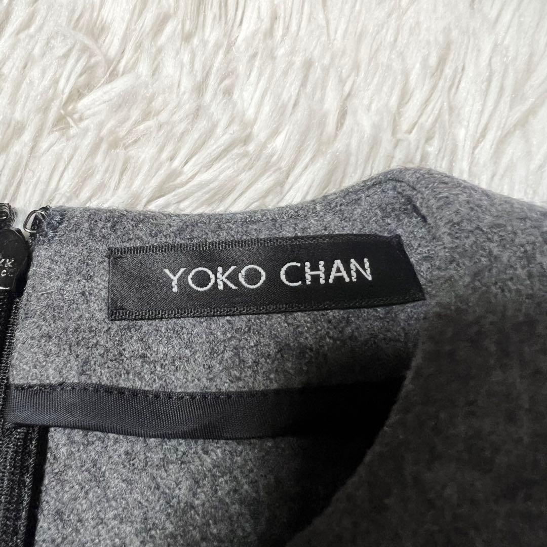 美品】YOKO CHAN ウールノースリーブワンピース グレー 36 S - メルカリ