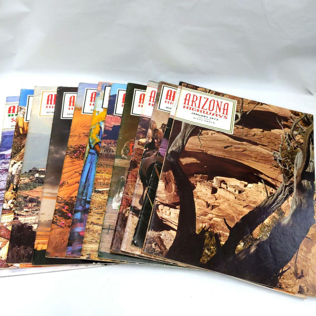 ARIZONA HIGHWAYS 1972年 1年分 アリゾナ 雑誌 アメリカ ARIZONA HIGHWAYS 1972年 1年分 アリゾナハイウェイ 洋書
