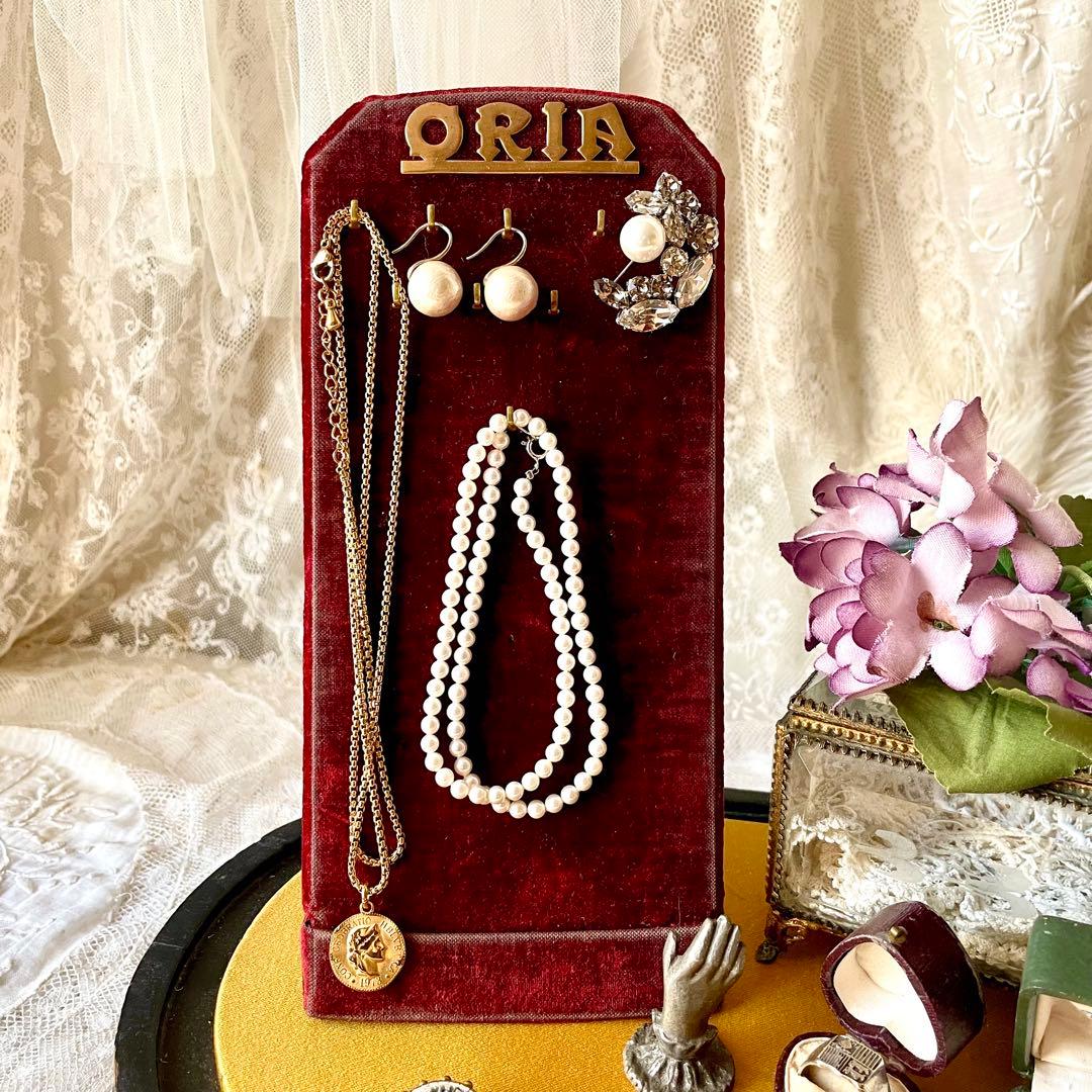 【レア】ジュエリーディスプレイスタンド　店舗什器フランスアンティークヴィンテージ イギリスアンティーク アクセサリースタンド ディスプレイツール