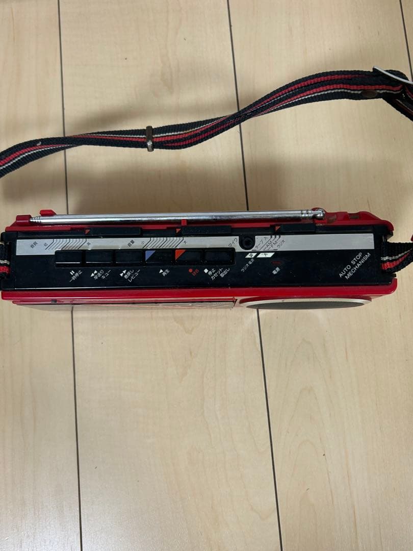 SHARP/シャープラジカセ QT-11R レトロ ラジオ モノラルカセット