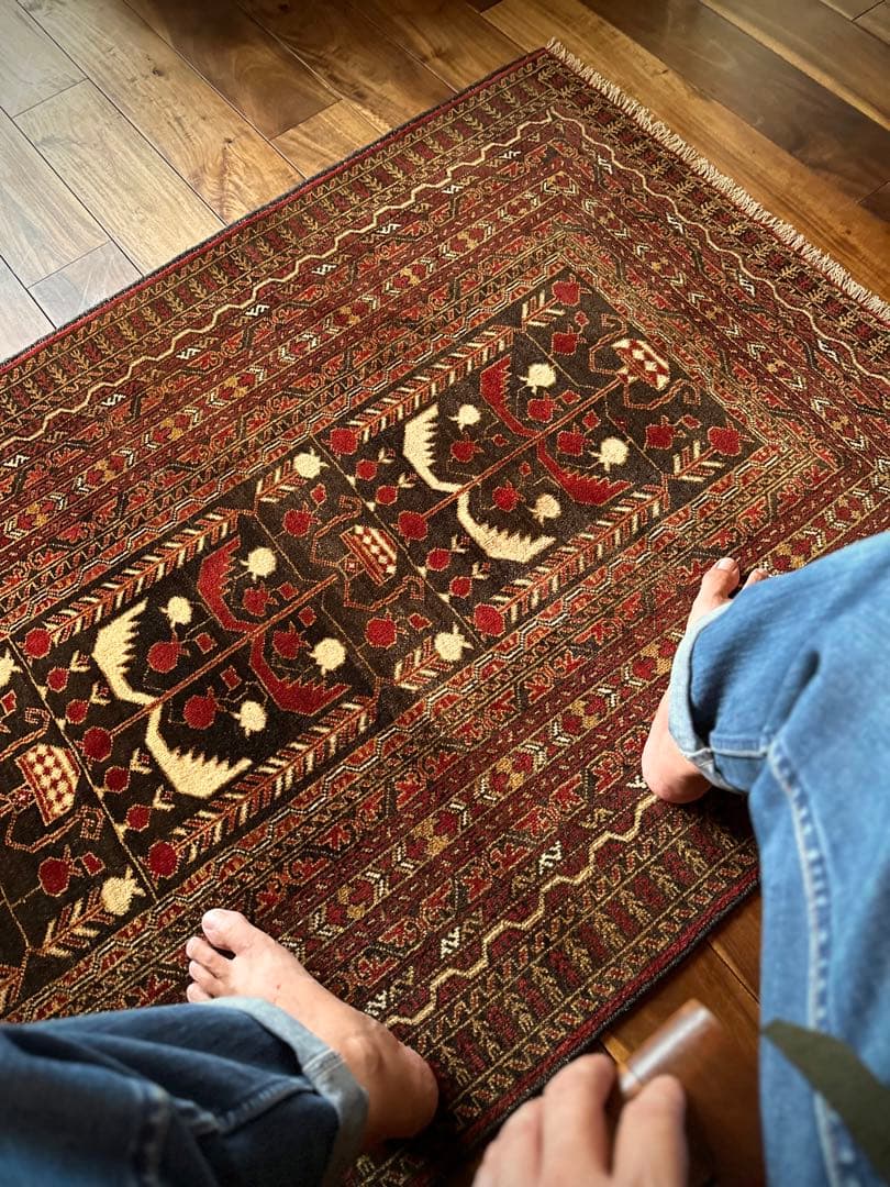 トライバルラグヴィンテージラグアフガンエルサリトルクメンプリミティブ