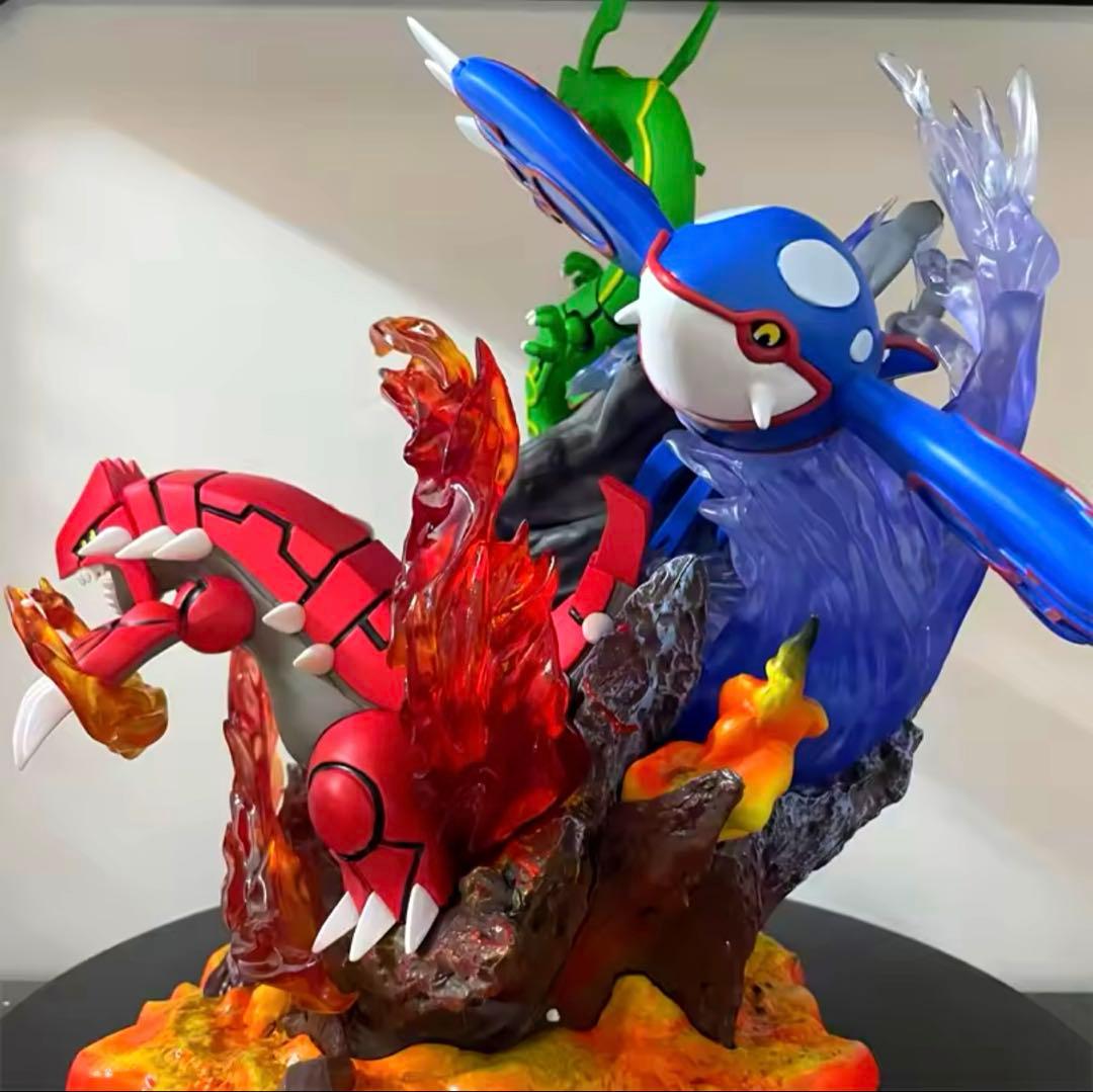 35cm ポケモン レックウザ グラードン カイオーガ フィギュア - メルカリ