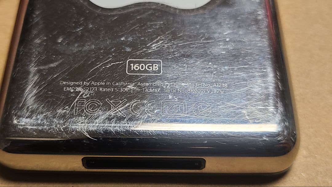 あ*ろ様 ipod classic 160GB A1328 グレー ジャンク品