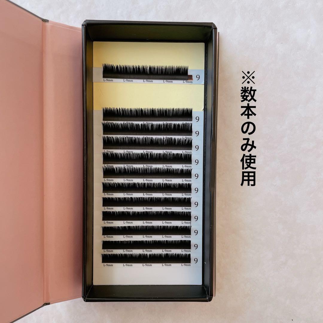 未使用・Lカール】長さ6〜12mm/ディープフラットラッシュ/ブラック