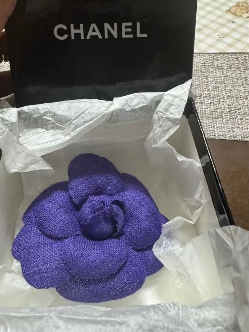 CHANEL 紫 花 カメリア 中古・古着通販】CHANEL (シャネル) カメリアチェーンネックレス