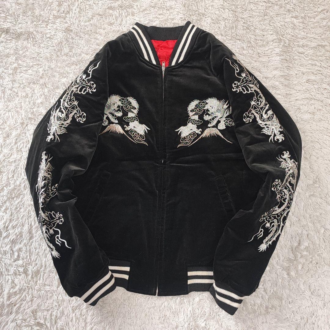 ブチャラ様専用 BTS ユンギ着用 ベロア スカジャン 星姫 龍 富士山