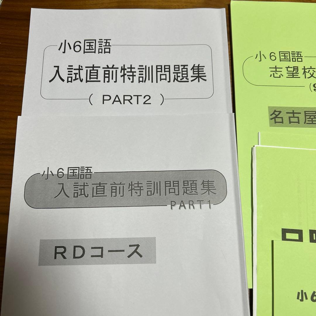 浜学園名古屋コース 国語 6年日曜志望校特訓 入試直前特訓問題集 通年