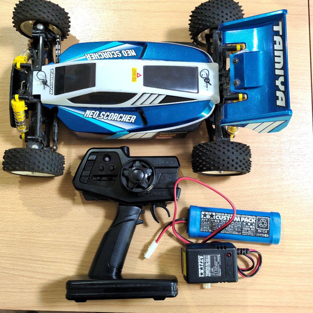 タミヤ　ネオスコーチャー タミヤ RC特別企画商品 1/10RC ネオ スコーチャー ブルーメタリック(TT
