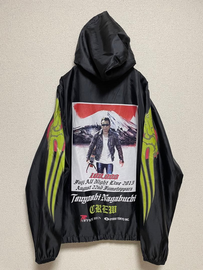 ☆長渕剛☆ スタッフジャンバー 黒 ナイロンパーカー オールナイト