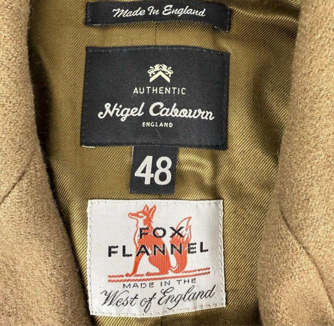 ナイジェルケーボン フォックスフランネル ウールメルトンピーコート